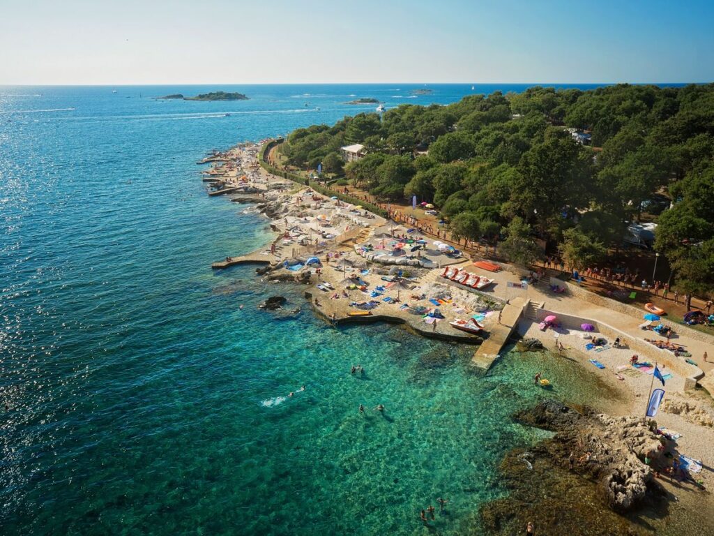 camping bijela uvala in porec, in istrie gelegen in kroatie