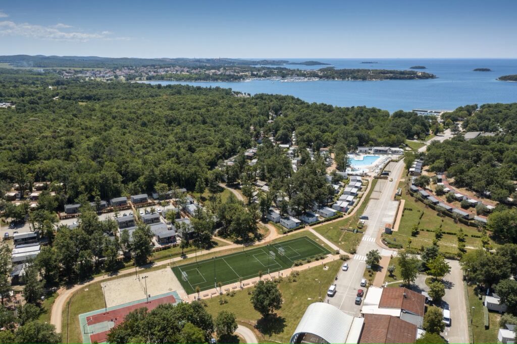 camping bijela uvala in porec, in istrie gelegen in kroatie