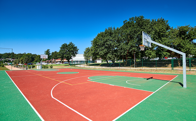 Basketbalveld van Camping Bijela Uvala